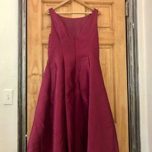 Adrianna Papell Mikado Sleeveless Fit and Flare Dress